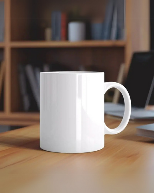 White Flamingo Ceramic Mug – 11oz