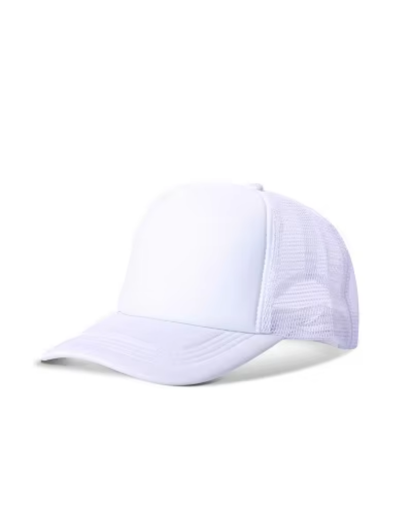 White baseball cap on a white background