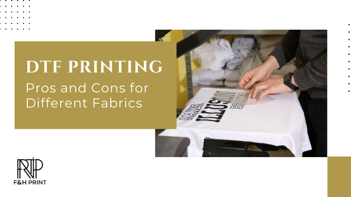DTF printing on different fabrics for custom apparel