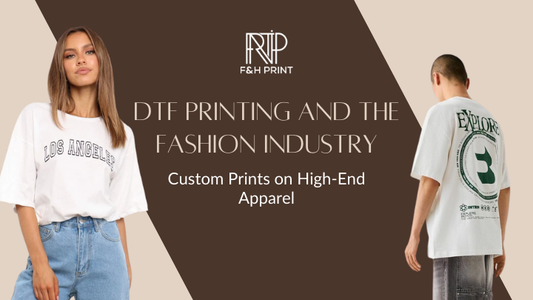 Luxury fashion garments created using DTF printing technology