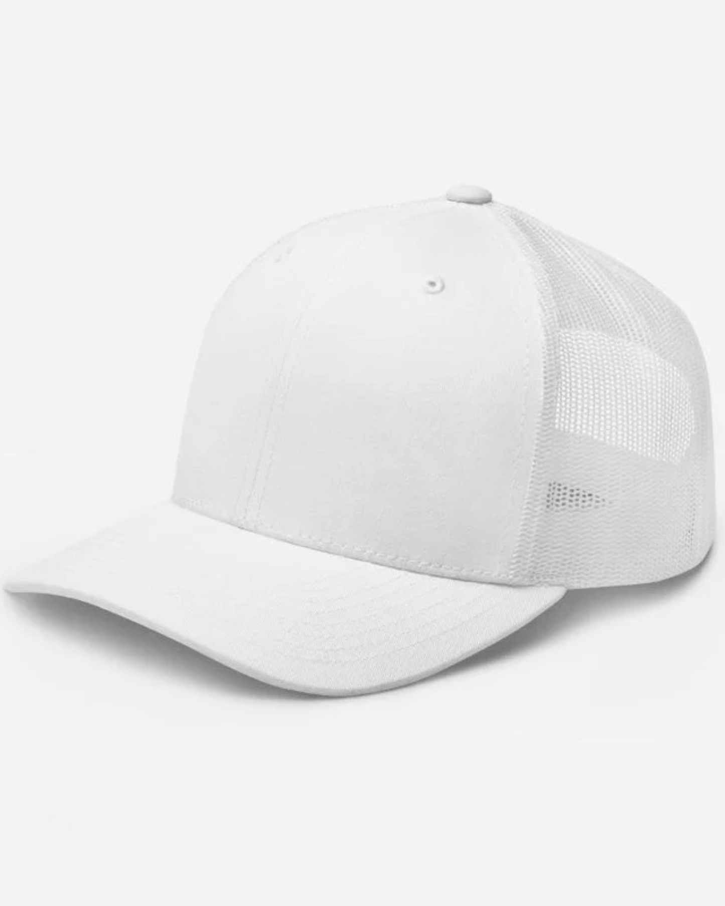 White baseball cap on a white background