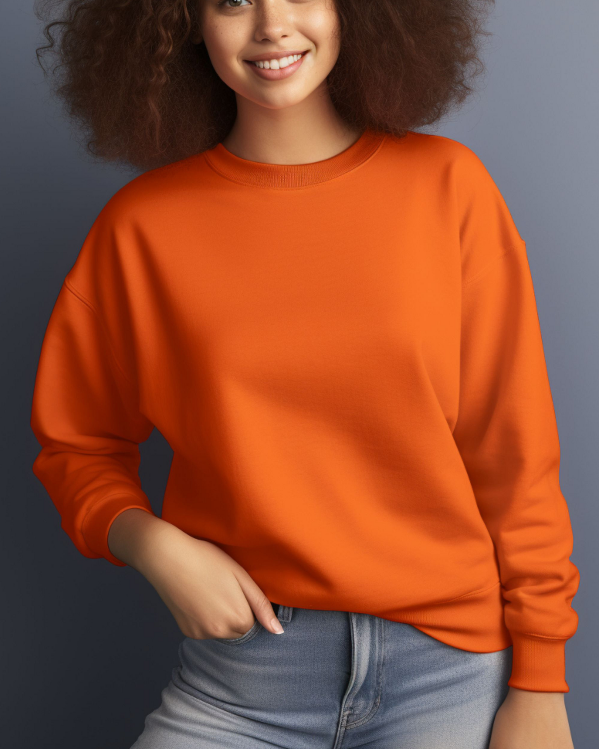 Premium Crew Neck Blank Sweatshirts at F&H Print